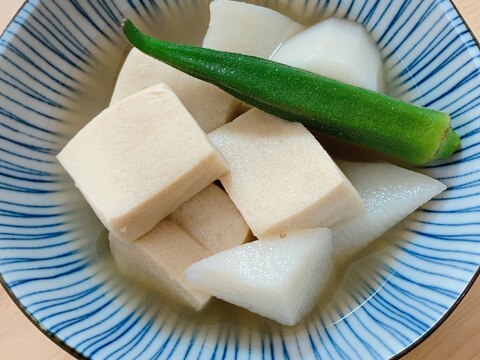 高野豆腐と長芋の煮物☆
